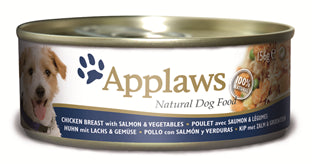 Applaws Dog Chicken and Salmon 156g tin