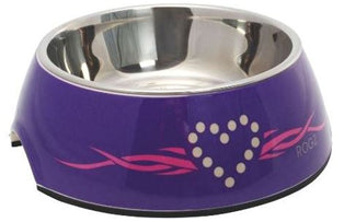 Rogz Bubble Bowl 350ml - Purple Chrome